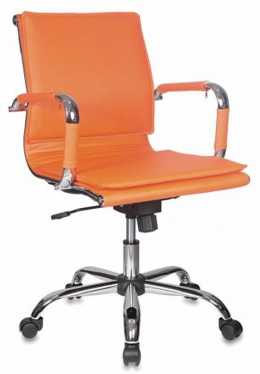 Кресло руководителя Бюрократ CH-993-LOW/ORANGE оранжевый в Качканаре - kachkanar.ok-mebel.com | фото