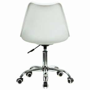 Кресло стул BRABIX "Eames MG-310 CH", хром, пластик белый, ткань серая, 532924 в Качканаре - kachkanar.ok-mebel.com | фото 4