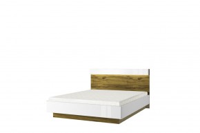 Кровать 160 с подъемником, TORINO, цвет белый/Дуб наварра в Качканаре - kachkanar.ok-mebel.com | фото 1