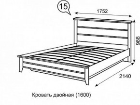 Кровать 1600 с ПМ София 15 в Качканаре - kachkanar.ok-mebel.com | фото 3
