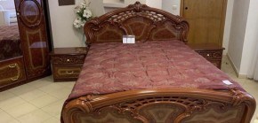Кровать 2-х спальная 1800*2000 Роза, без основания (01.118) орех в Качканаре - kachkanar.ok-mebel.com | фото