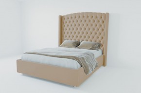 Кровать Берлин ЛЮКС с ПМ 900 (велюр светло-серый) в Качканаре - kachkanar.ok-mebel.com | фото