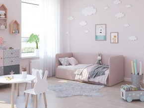Кровать-диван Leonardo 160*70 (Розовый) + боковина в Качканаре - kachkanar.ok-mebel.com | фото 5