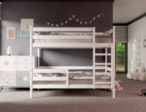 Кровать двухъярусная без крыши 80*160 Белый в Качканаре - kachkanar.ok-mebel.com | фото 2