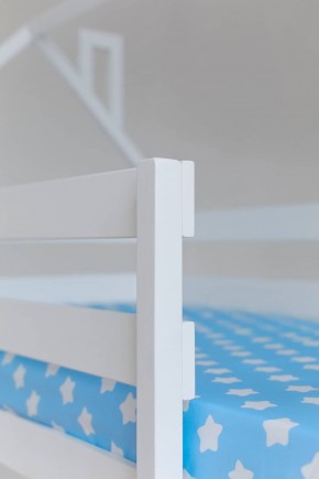 Кровать двухъярусная без крыши 80*190 Белый в Качканаре - kachkanar.ok-mebel.com | фото 3