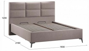 Кровать двуспальная Делана с ПМ Тип 1 в Качканаре - kachkanar.ok-mebel.com | фото 4