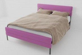 Кровать Горизонт Мини с ортопедическим основанием 800 (велюр розовый) в Качканаре - kachkanar.ok-mebel.com | фото