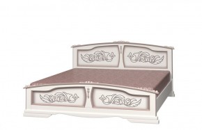 ЕЛЕНА Кровать из массива 1400 (Дуб Молочный) в Качканаре - kachkanar.ok-mebel.com | фото