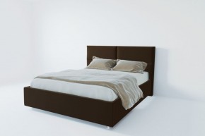 Кровать Корсика с ПМ 800 (экокожа коричневая) в Качканаре - kachkanar.ok-mebel.com | фото 2
