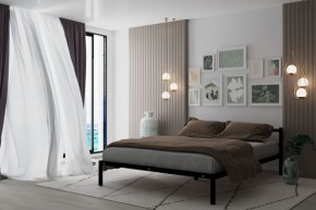 Кровать Мета с матрасом 1400 (черный) в Качканаре - kachkanar.ok-mebel.com | фото 2
