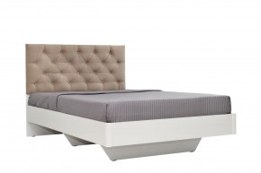Кровать Милана (900) Каретная стяжка, на щитах в Качканаре - kachkanar.ok-mebel.com | фото 3