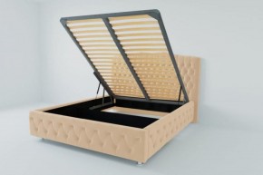Кровать Нягань с ПМ 900 (экокожа бежевая) в Качканаре - kachkanar.ok-mebel.com | фото 2