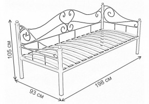Кровать односпальная Венеция в Качканаре - kachkanar.ok-mebel.com | фото 3
