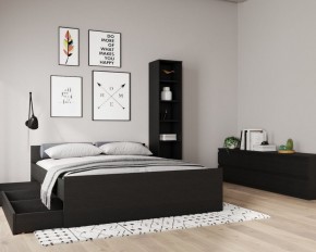 Кровать ОРИОН двухспальная с ортопедическим основанием 160х200, цвет Дуб Венге в Качканаре - kachkanar.ok-mebel.com | фото 3