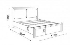 Кровать 1.6 Глэдис М31 с настилом и мягкой частью (ЯШС/Белый) в Качканаре - kachkanar.ok-mebel.com | фото 3