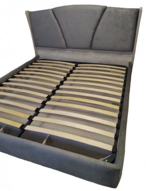 Кровать Шер КР-23-М-16 (дуб серый/Alpina 14 графит) 1600 в Качканаре - kachkanar.ok-mebel.com | фото 2