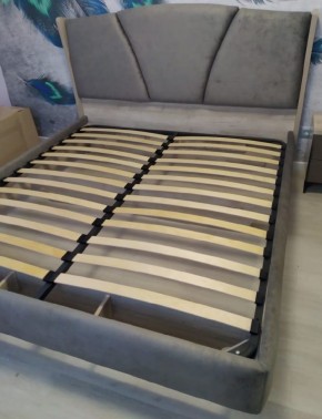 Кровать Шер КР-23-М-16 (дуб серый/Alpina 14 графит) 1600 в Качканаре - kachkanar.ok-mebel.com | фото 4