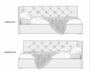 Кровать угловая Лилу интерьерная +основание/ПМ/бельевое дно (120х200) в Качканаре - kachkanar.ok-mebel.com | фото 5