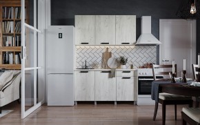 Кухня ДИОР 1500 (Белый/Дуб Крафт белый) в Качканаре - kachkanar.ok-mebel.com | фото