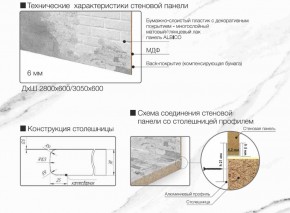 Кухонный фартук со столешницей (А-010) в едином стиле (3050 мм) в Качканаре - kachkanar.ok-mebel.com | фото 6