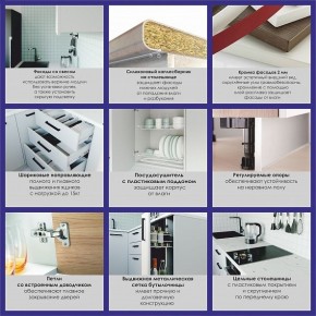 Кухонный гарнитур Антрацит 2200 h950 (Стол. 38мм) в Качканаре - kachkanar.ok-mebel.com | фото 4