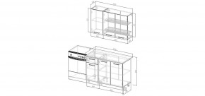 Кухонный гарнитур Белый Глянец 1200 (Стол. 38мм) в Качканаре - kachkanar.ok-mebel.com | фото 2