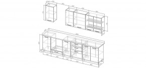 Кухонный гарнитур Белый Глянец 2800 (Стол. 26мм) в Качканаре - kachkanar.ok-mebel.com | фото 2