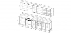 Кухонный гарнитур Белый Глянец 3000 (Стол. 38мм) в Качканаре - kachkanar.ok-mebel.com | фото 2