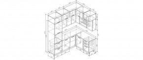 Кухонный гарнитур Фьюжн 2200*1700 (Стол. 38мм) в Качканаре - kachkanar.ok-mebel.com | фото 2