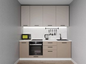 Кухонный гарнитур Каппучино 2200 h950 (Стол. 26мм) в Качканаре - kachkanar.ok-mebel.com | фото
