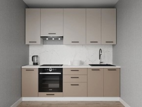 Кухонный гарнитур Каппучино 2400 h950 (Стол. 38мм) в Качканаре - kachkanar.ok-mebel.com | фото