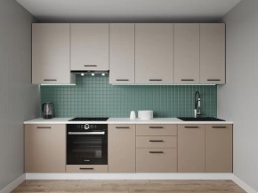 Кухонный гарнитур Каппучино 3000 h950 (Стол. 26мм) в Качканаре - kachkanar.ok-mebel.com | фото