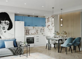 Кухонный гарнитур Капри 2550 (Стол. 38мм) в Качканаре - kachkanar.ok-mebel.com | фото