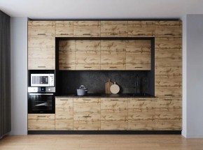 Кухонный гарнитур Крафт 3400 (Стол. 26мм) в Качканаре - kachkanar.ok-mebel.com | фото