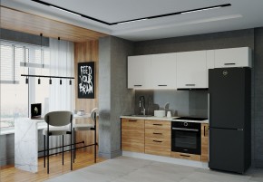 Кухонный гарнитур Лада 2550 (Стол. 38мм) в Качканаре - kachkanar.ok-mebel.com | фото