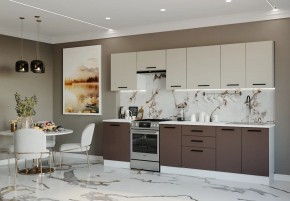 Кухонный гарнитур Латте 3000 (Стол. 26мм) в Качканаре - kachkanar.ok-mebel.com | фото