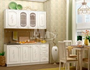 ЛИЗА-2 Кухонный гарнитур 1,7 Белый глянец холодный в Качканаре - kachkanar.ok-mebel.com | фото