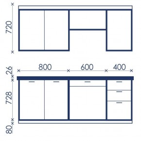 Кухонный гарнитур Ольвия-6 (1.8м) в Качканаре - kachkanar.ok-mebel.com | фото 4