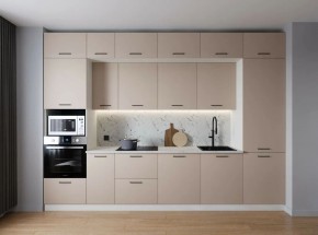 Кухонный гарнитур Шампань 3400 (Стол. 38мм) в Качканаре - kachkanar.ok-mebel.com | фото