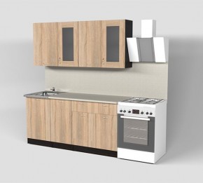 Кухня Симона Демо 1700 (Венга/Дуб Сонома) в Качканаре - kachkanar.ok-mebel.com | фото