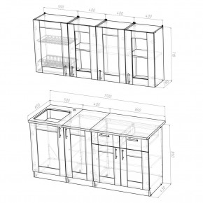 Кухня Симона Демо 1700 (Венга/Дуб Сонома) в Качканаре - kachkanar.ok-mebel.com | фото 2