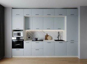 Кухонный гарнитур Смоки 3400 (Стол. 26мм) в Качканаре - kachkanar.ok-mebel.com | фото