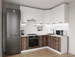 Кухонный гарнитур Старое Дерево 2200*1600 h950 (Стол. 26мм) в Качканаре - kachkanar.ok-mebel.com | фото