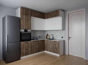Кухонный гарнитур Старое Дерево 2200*1700 (Стол. 38мм) в Качканаре - kachkanar.ok-mebel.com | фото