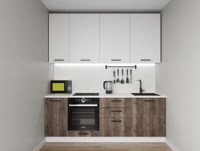 Кухонный гарнитур Старое Дерево 2200 h950 (Стол. 38мм) в Качканаре - kachkanar.ok-mebel.com | фото
