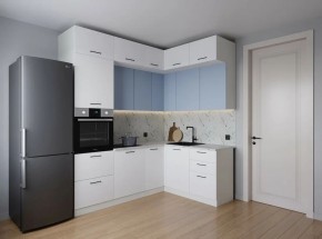 Кухонный гарнитур угловой Капри 2200*1700 (Стол. 38мм) в Качканаре - kachkanar.ok-mebel.com | фото