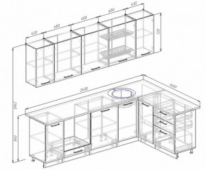 Кухонный гарнитур угловой Пайн 2600х1600 (Стол. 26мм) в Качканаре - kachkanar.ok-mebel.com | фото 2