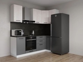 Кухонный гарнитур угловой Санторини 2200*1000 (Стол. 38мм) в Качканаре - kachkanar.ok-mebel.com | фото