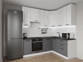 Кухонный гарнитур угловой Санторини 2200*1600 h950 (Стол. 38мм) в Качканаре - kachkanar.ok-mebel.com | фото