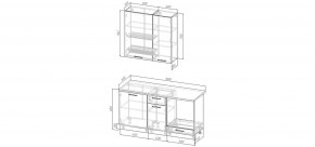 Кухонный гарнитур Умбра 1600 h950 (Стол. 26мм) в Качканаре - kachkanar.ok-mebel.com | фото 2